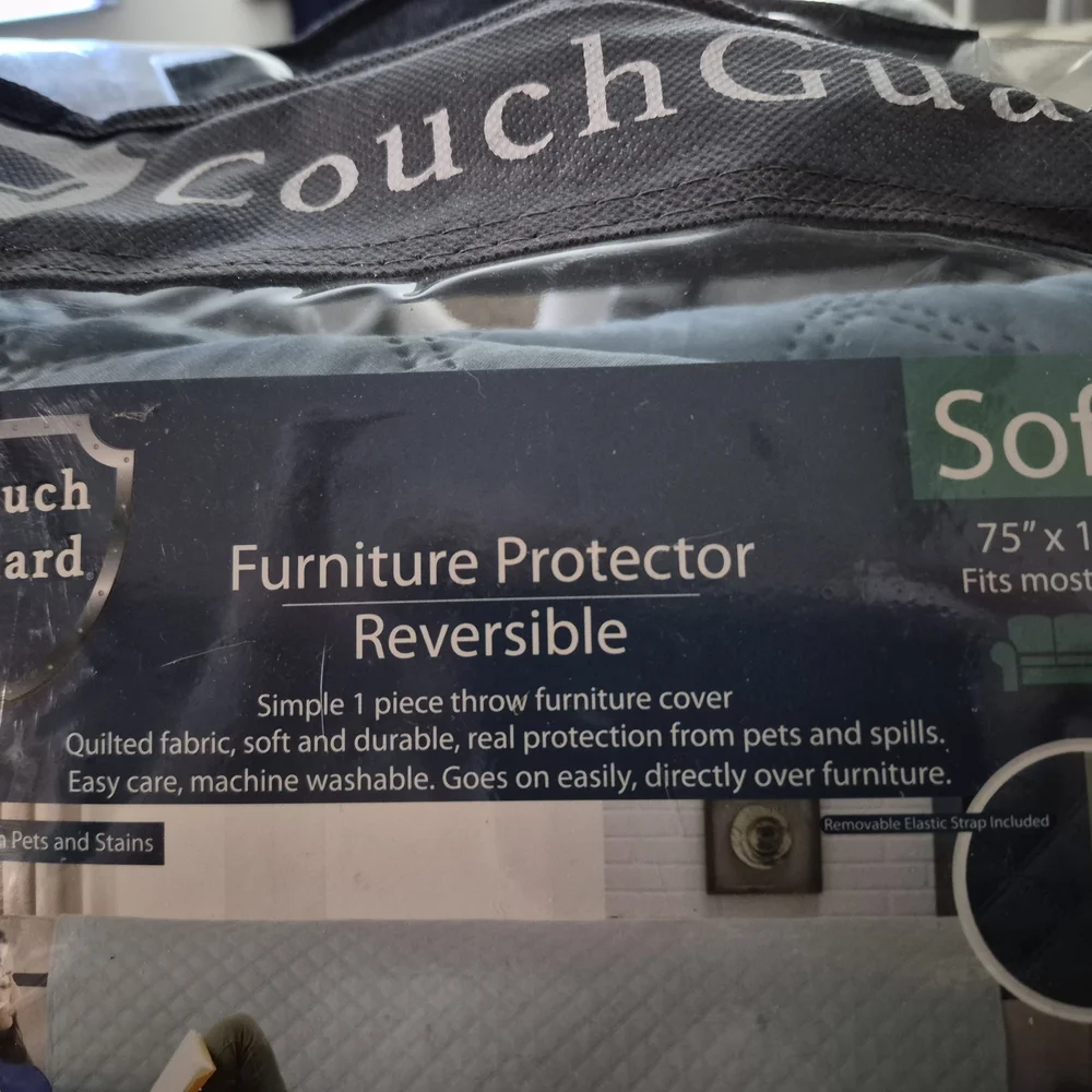 Reversible Love Seat And Sofa Cover in Jade And Teal